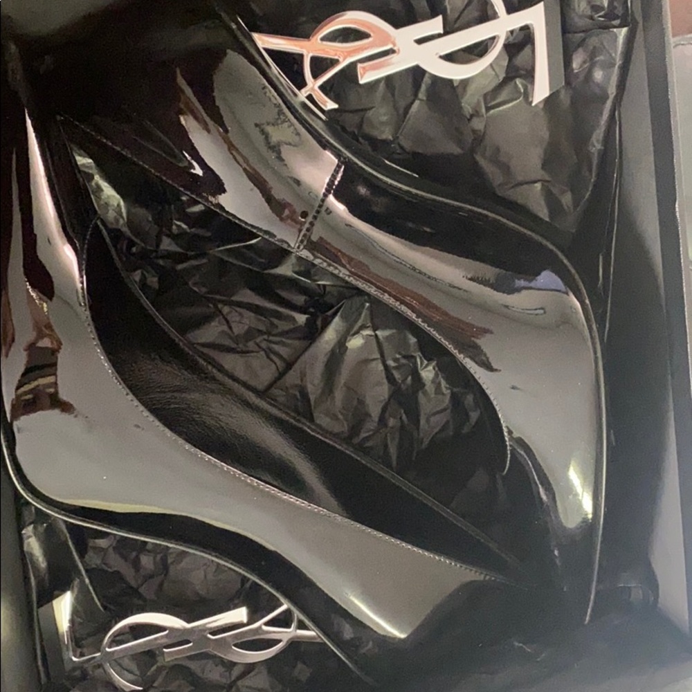 YSL black heels